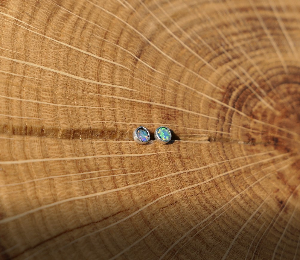 3mm silver earstuds