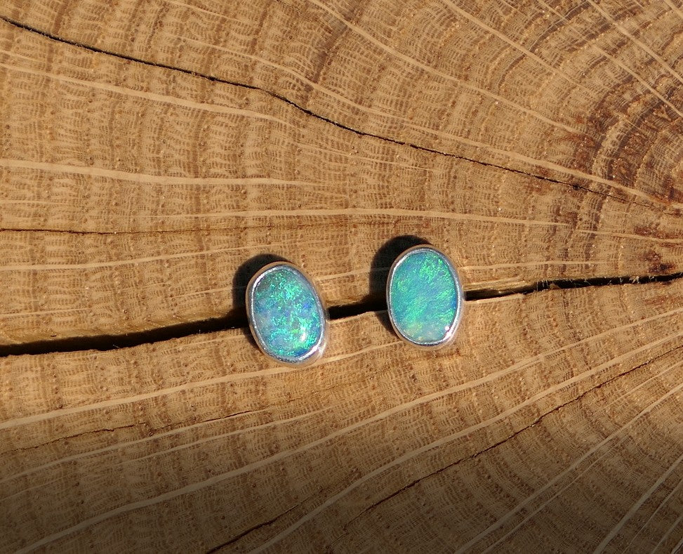 Custom made silver earstuds
