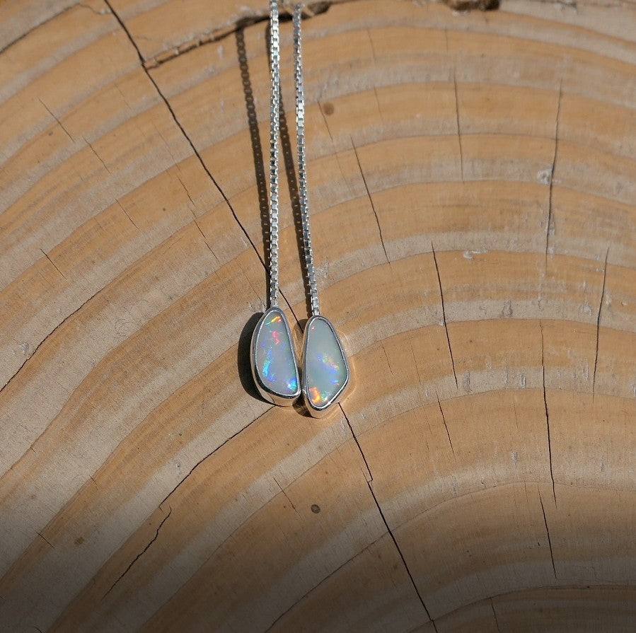 Silver dangle and drop earrings