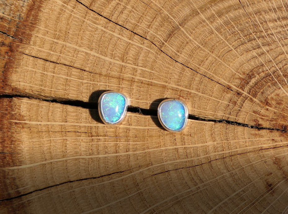 Custom made silver earstuds