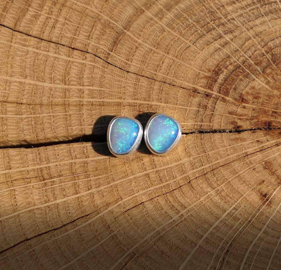 Custom made silver earstuds