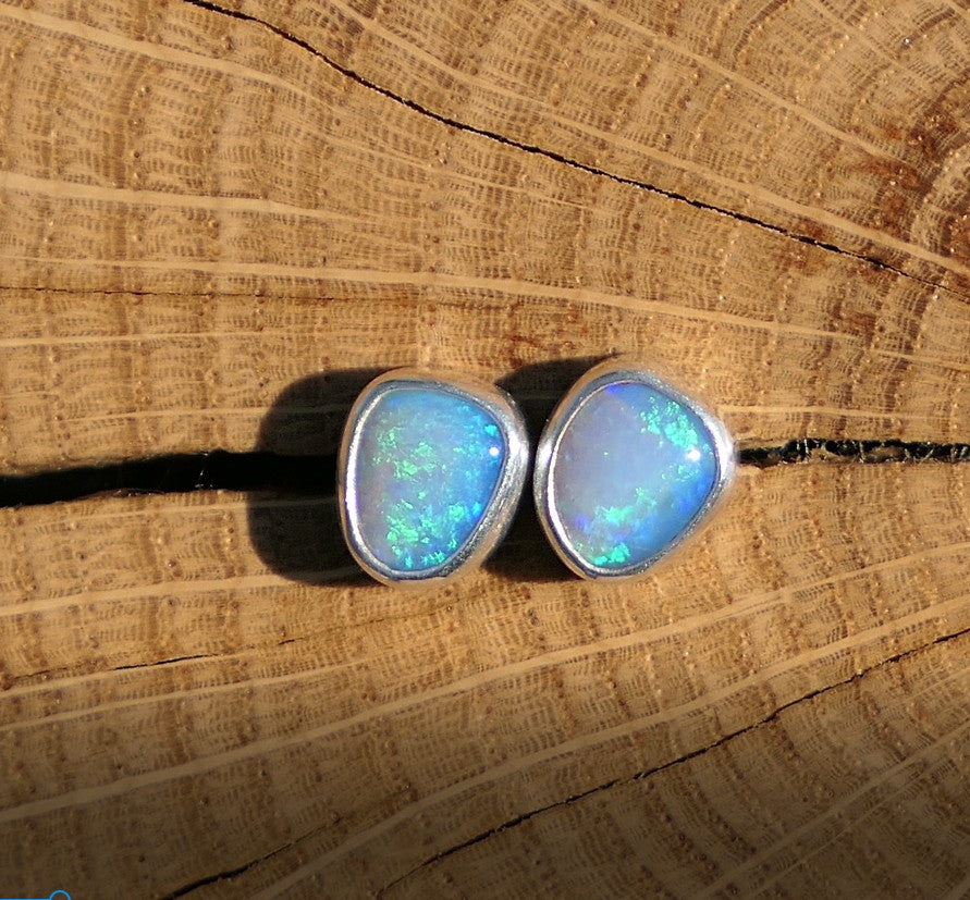 Custom made silver earstuds