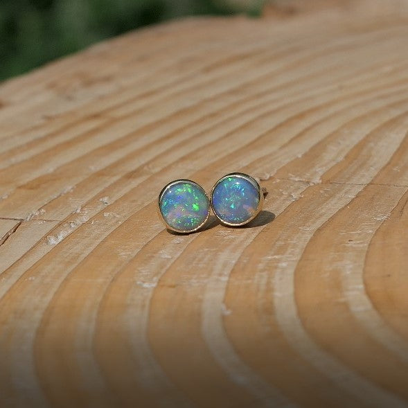6mm 18k gold earstuds