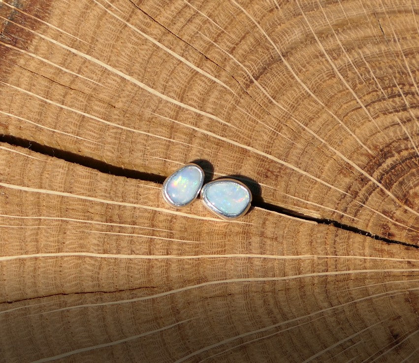 Custom made silver earstuds