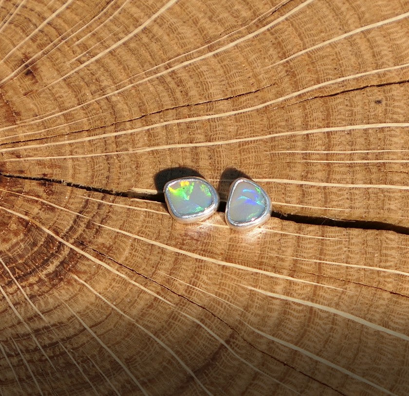Custom made silver earstuds