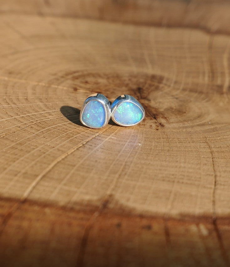 Custom made silver earstuds