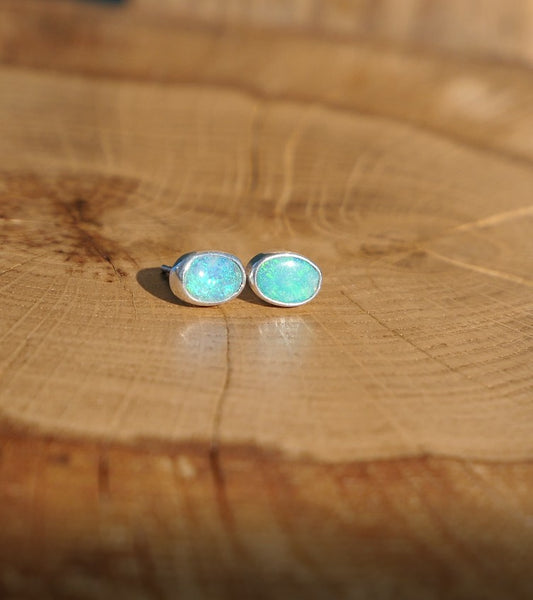 Custom made silver earstuds