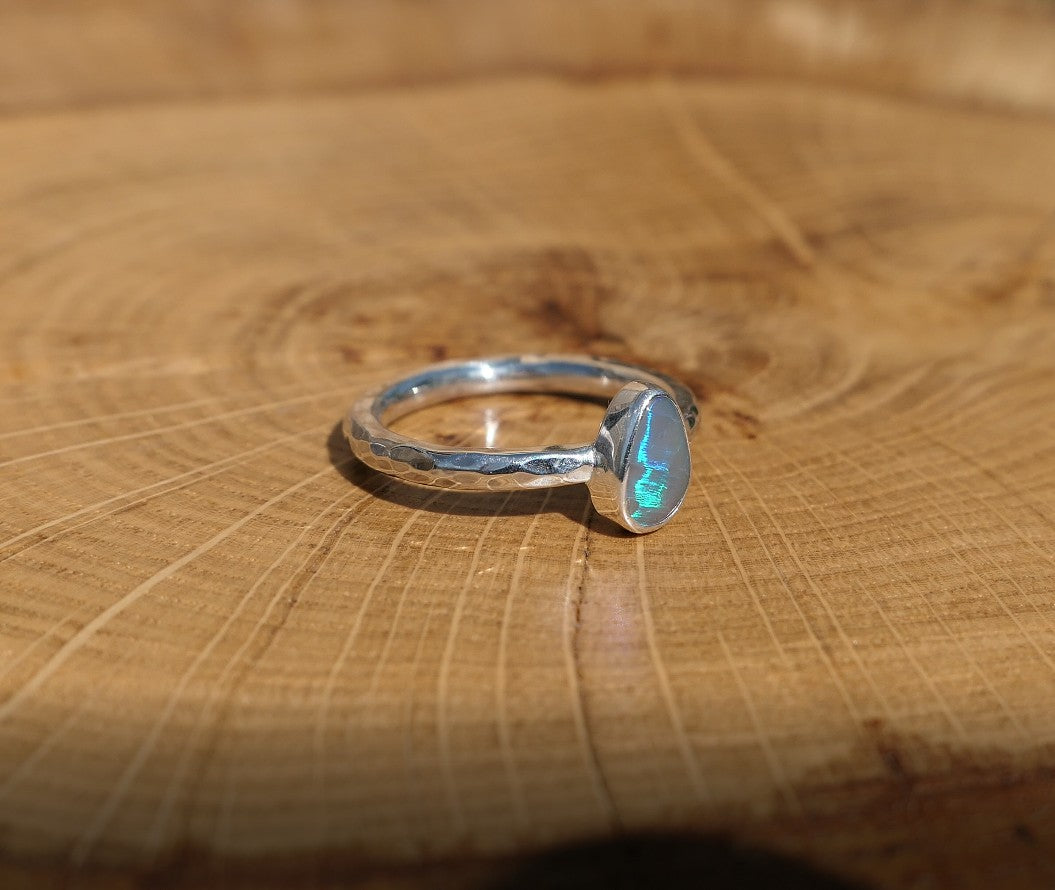 Silver opal ring size 7 / N.1/2
