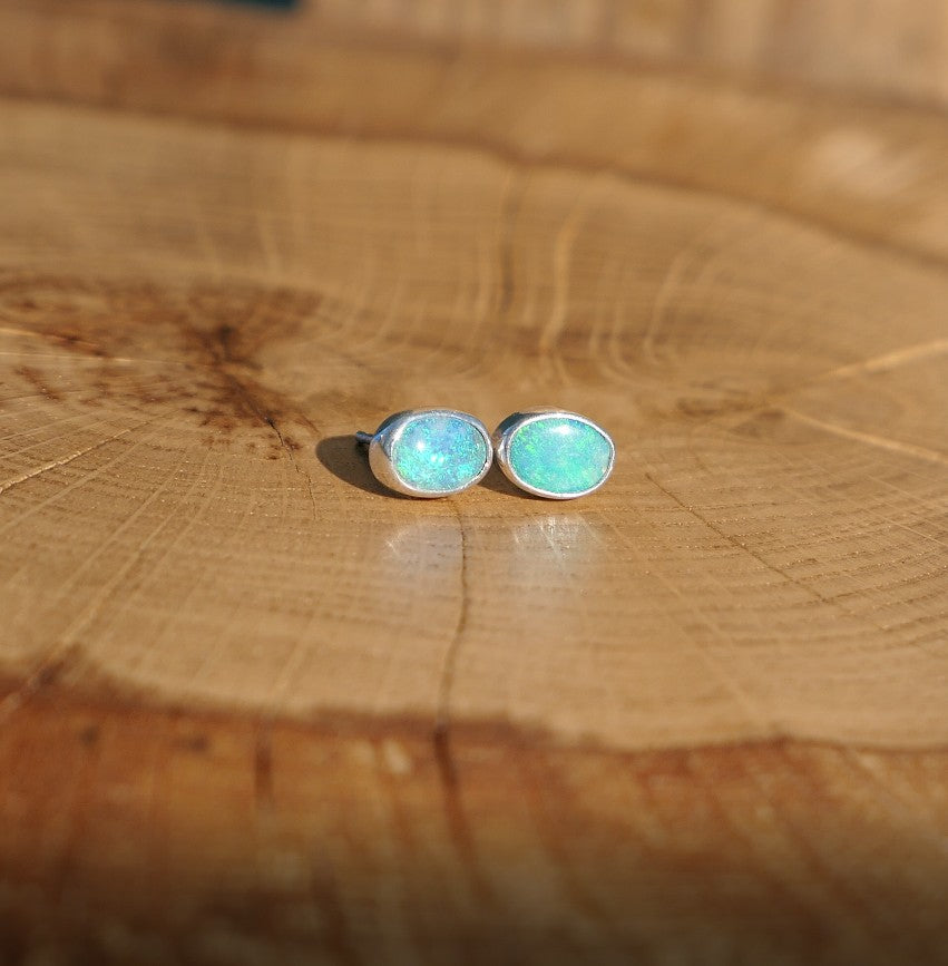 Custom made silver earstuds