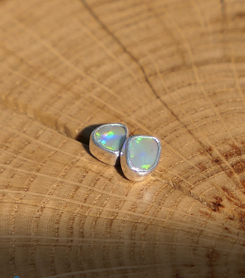 Custom made silver earstuds