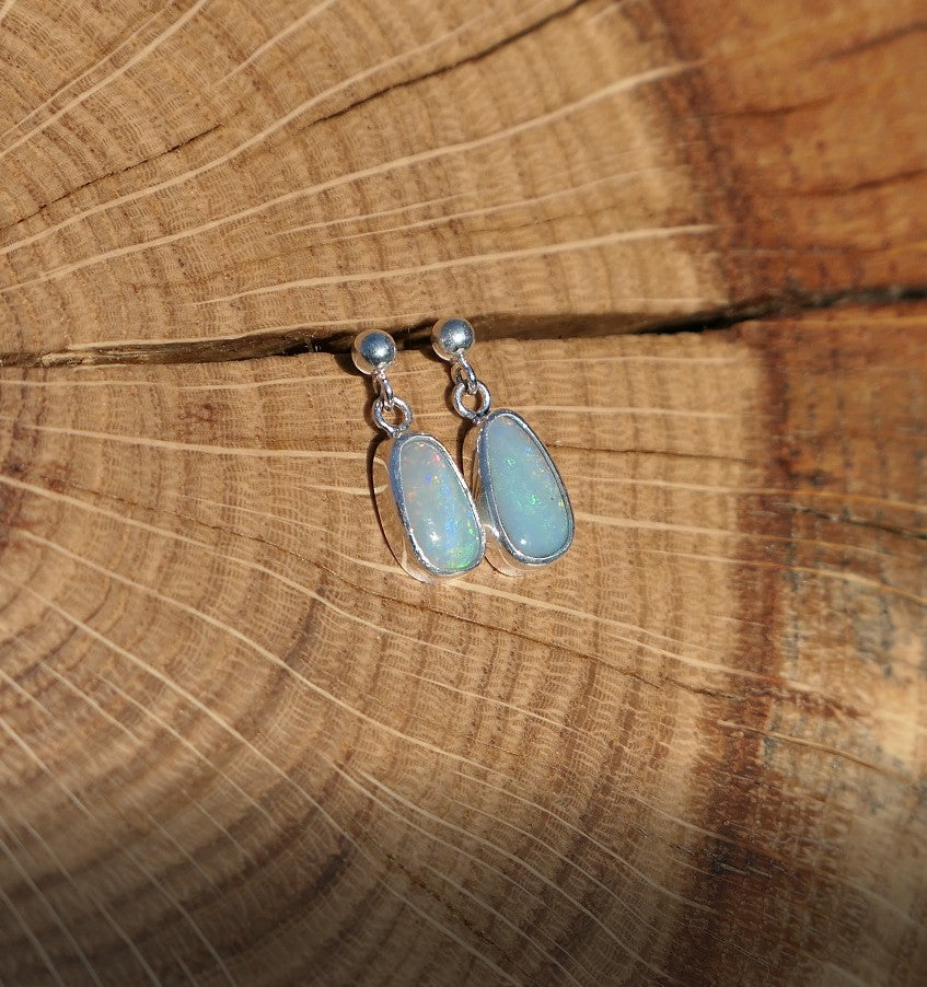 Dangle and drop silver earrings