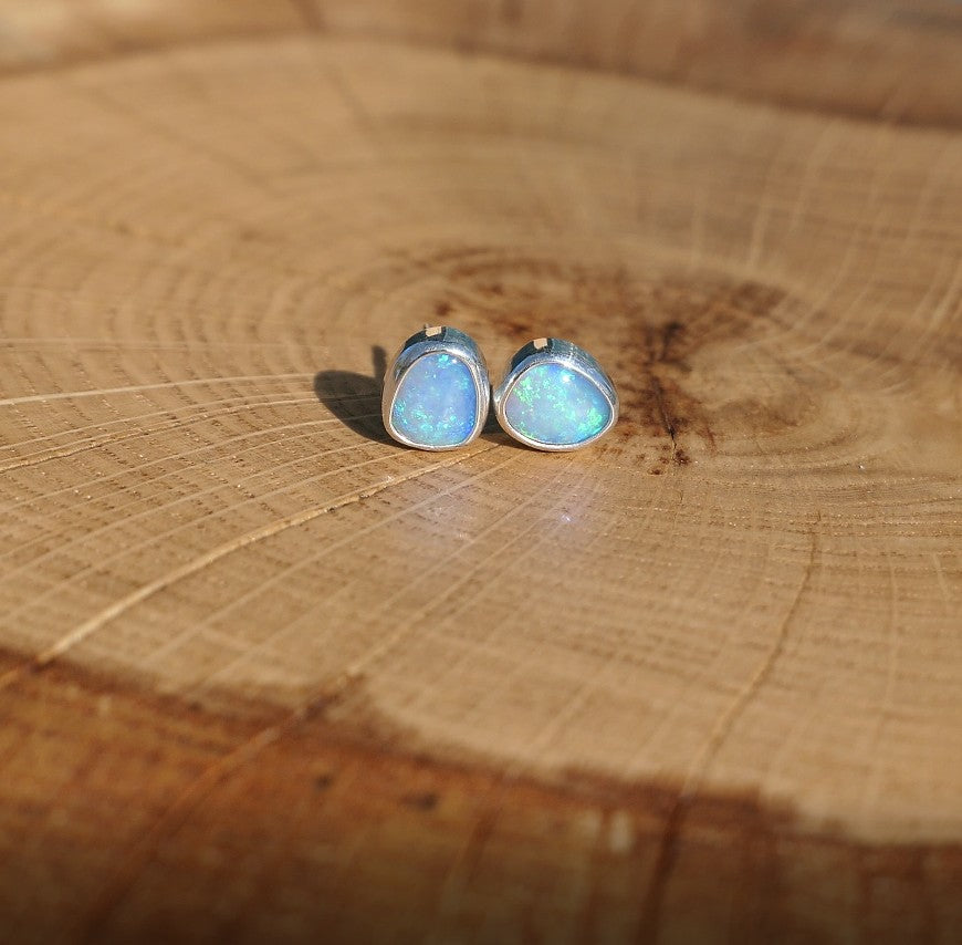 Custom made silver earstuds