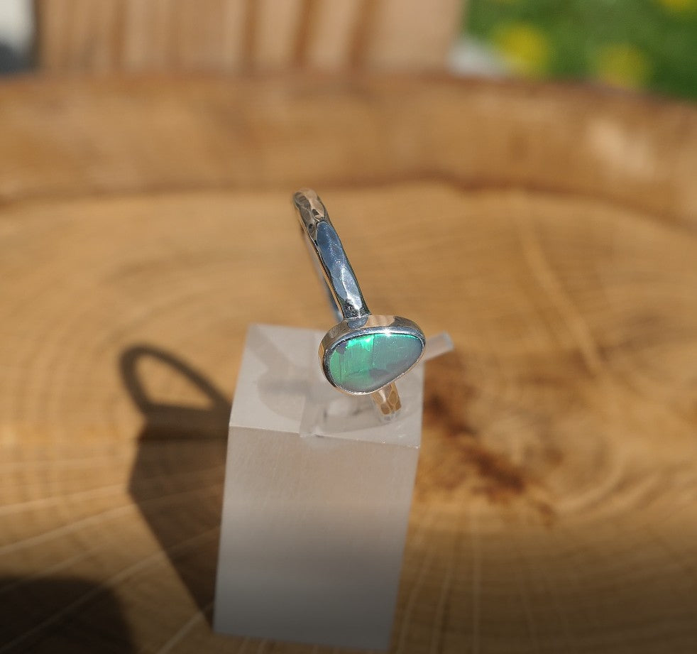 Silver opal ring size 7 / N.1/2