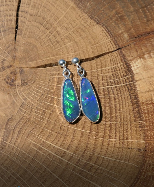 Dangle and drop silver earrings