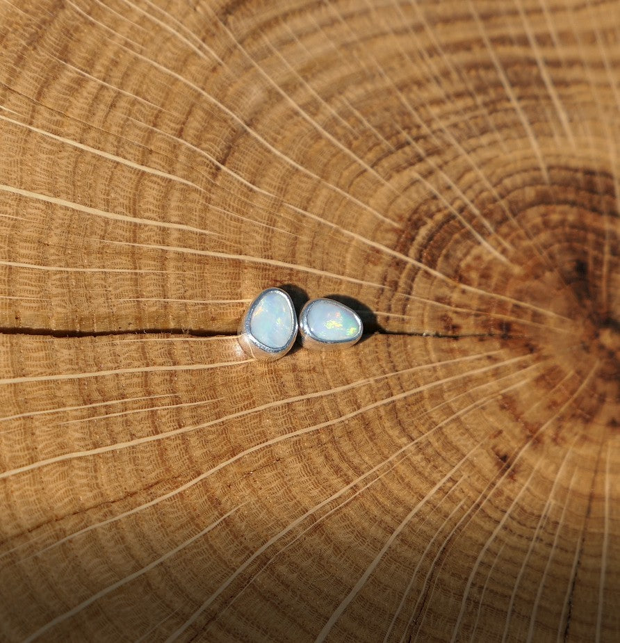 Custom made silver earstuds