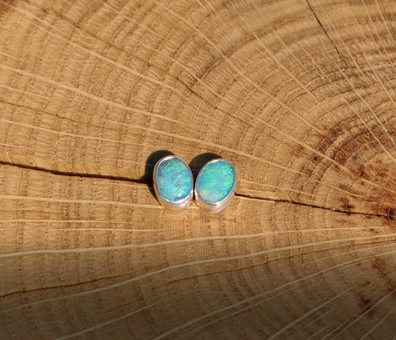 Custom made silver earstuds