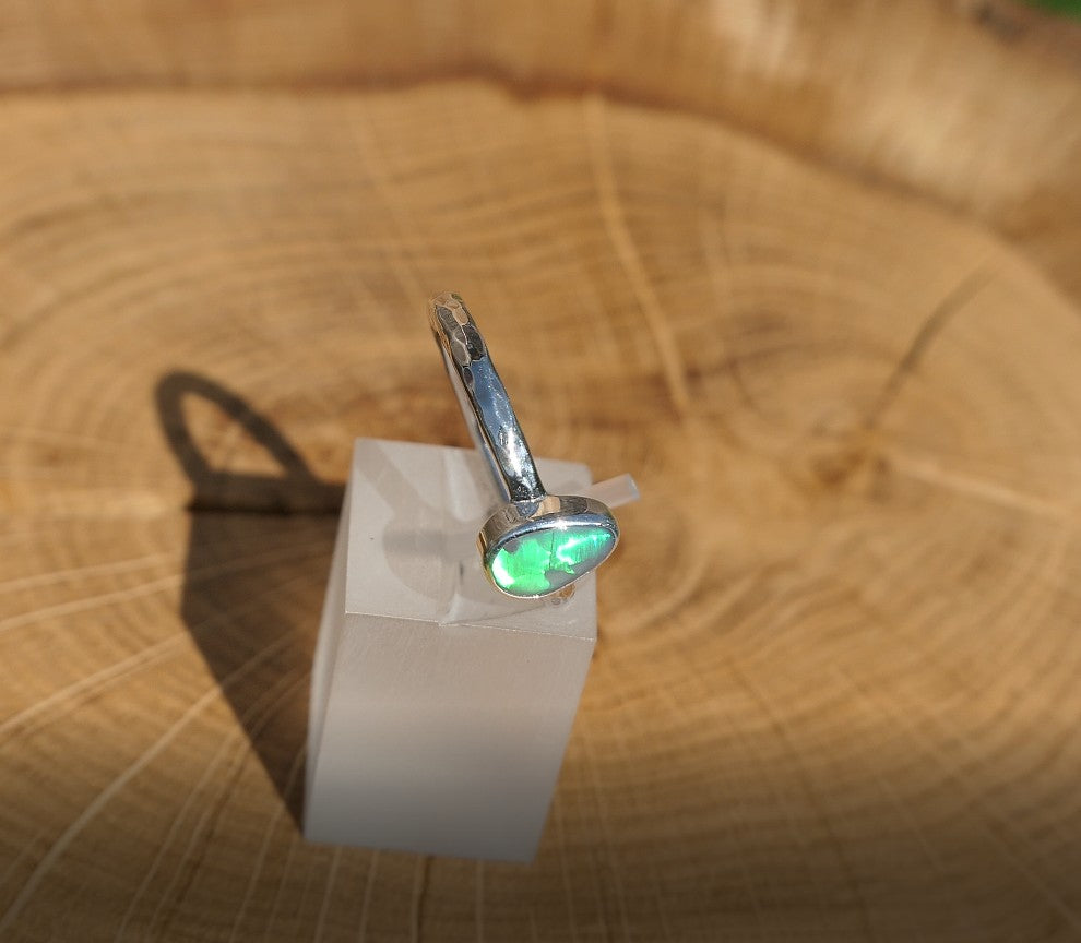 Silver opal ring size 7 / N.1/2