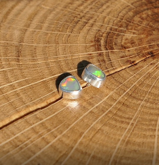 Custom made silver earstuds