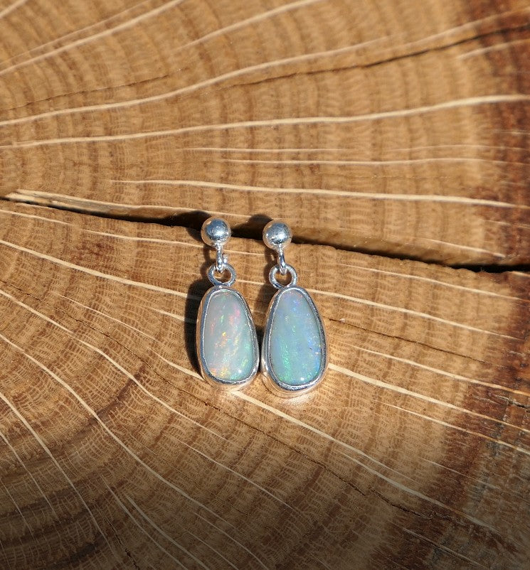 Dangle and drop silver earrings