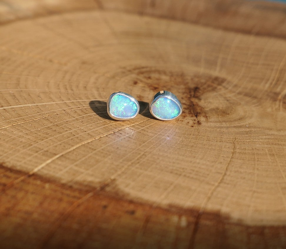 Custom made silver earstuds