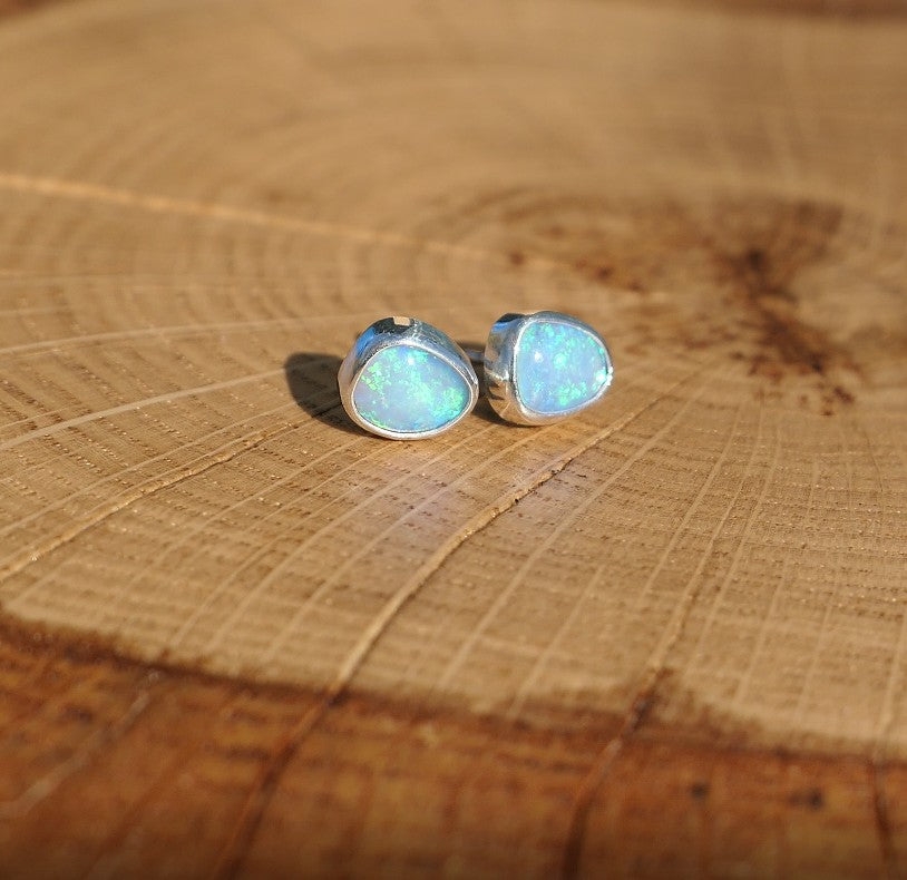Custom made silver earstuds