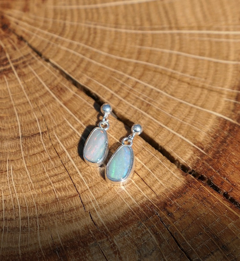 Dangle and drop silver earrings