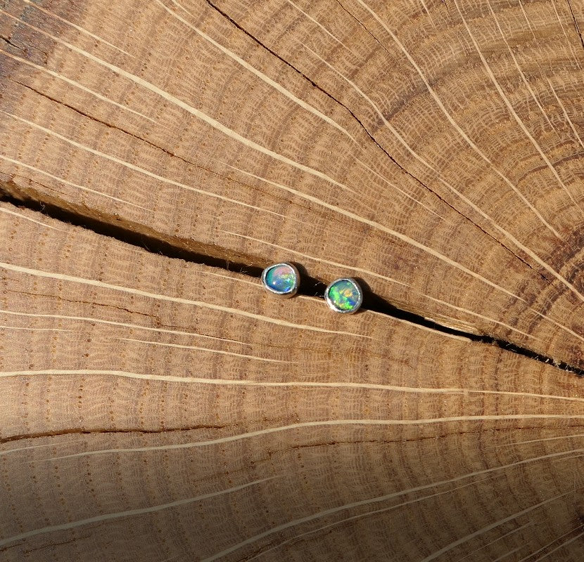 3mm silver earstuds