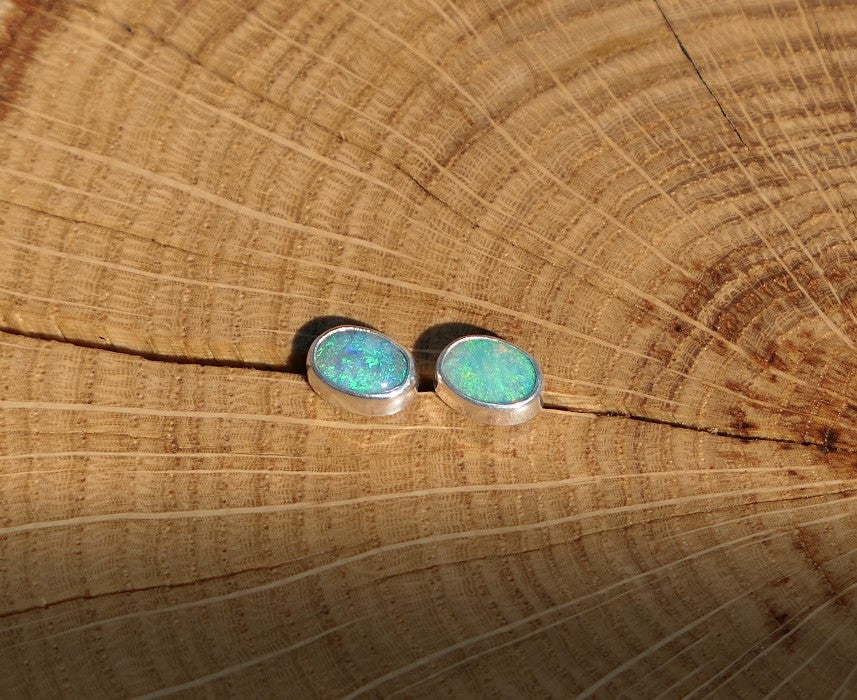 Custom made silver earstuds