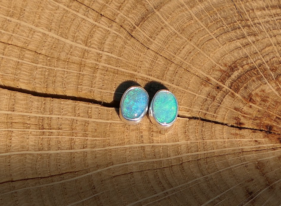 Custom made silver earstuds