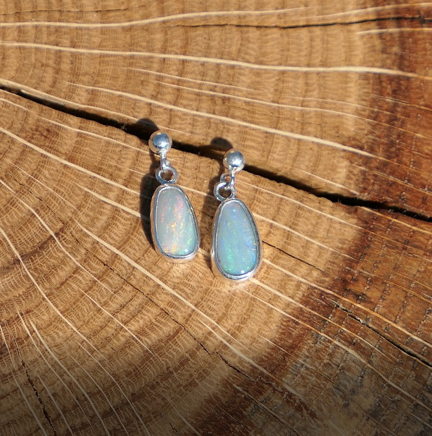 Dangle and drop silver earrings