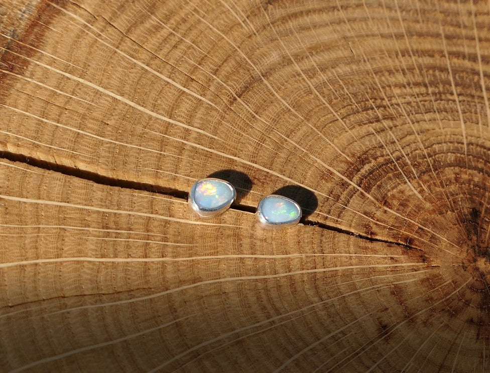Custom made silver earstuds