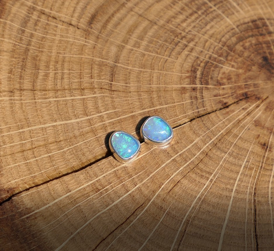 Custom made silver earstuds