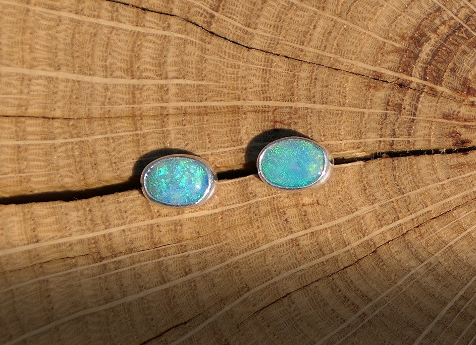 Custom made silver earstuds