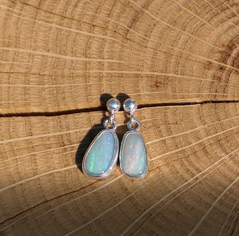 Dangle and drop silver earrings