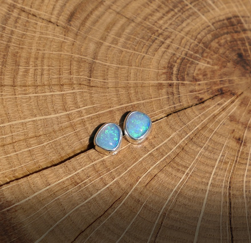 Custom made silver earstuds
