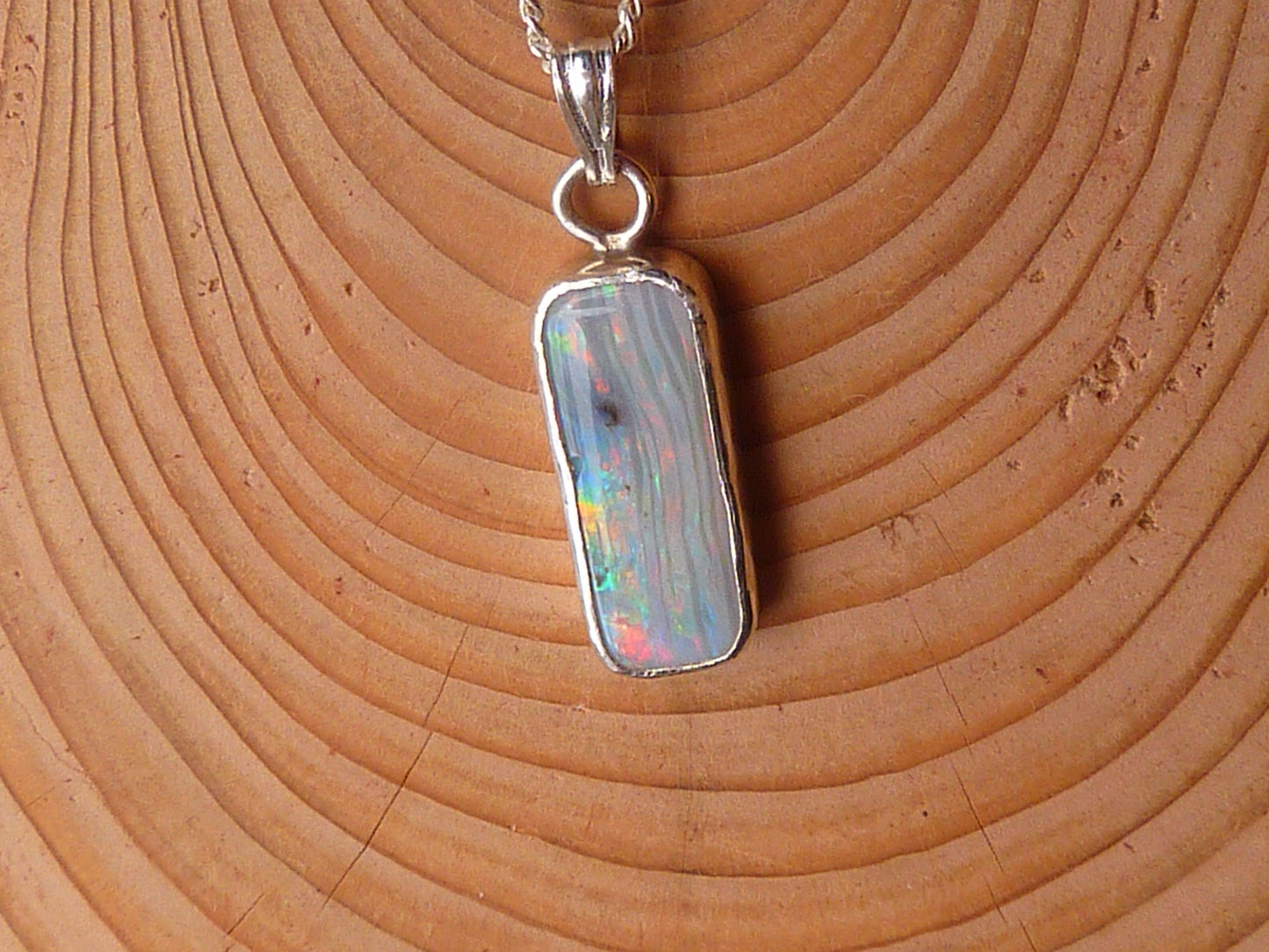Natural opal pendant