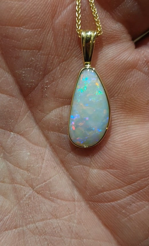 Recent commission piece, 18k gold pendant