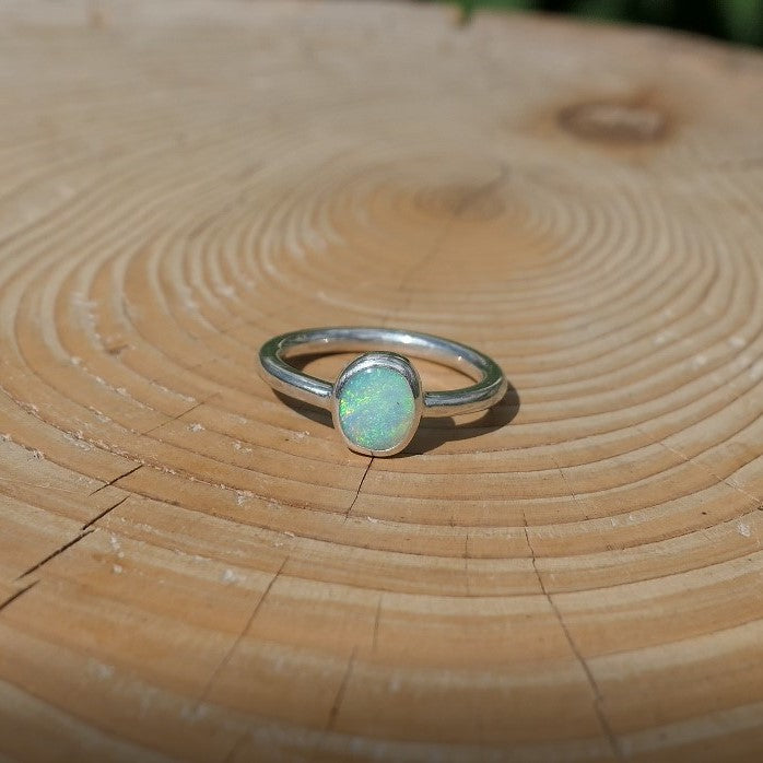 Opal ring, size Q