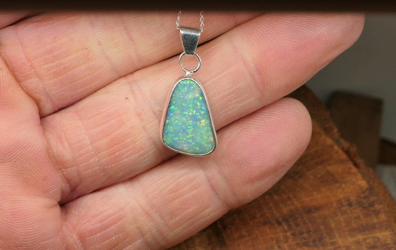 Coober Pedy opal pendant