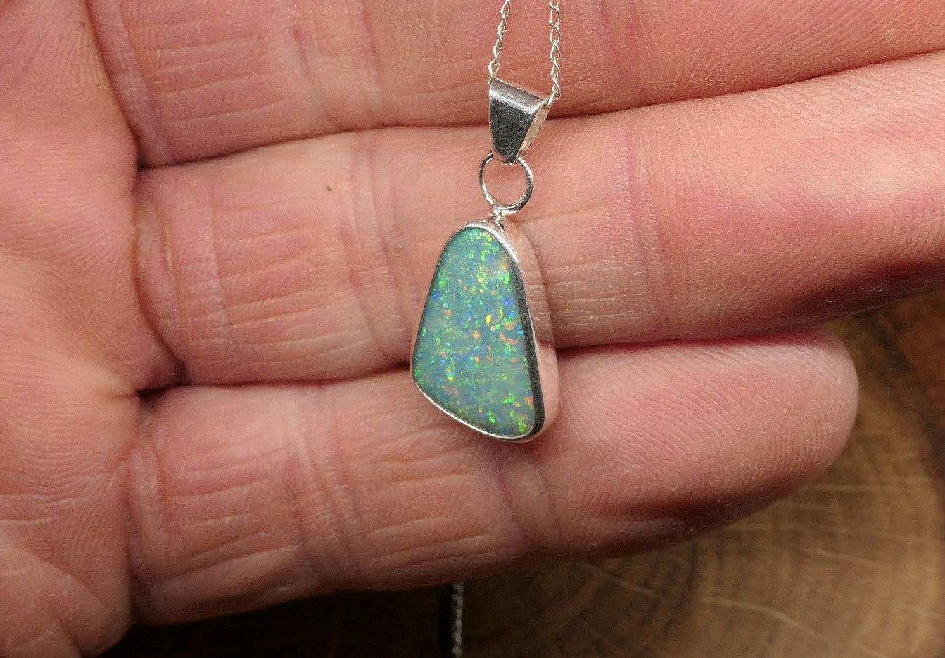 Coober Pedy opal pendant