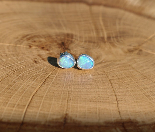 Custom made silver earstuds