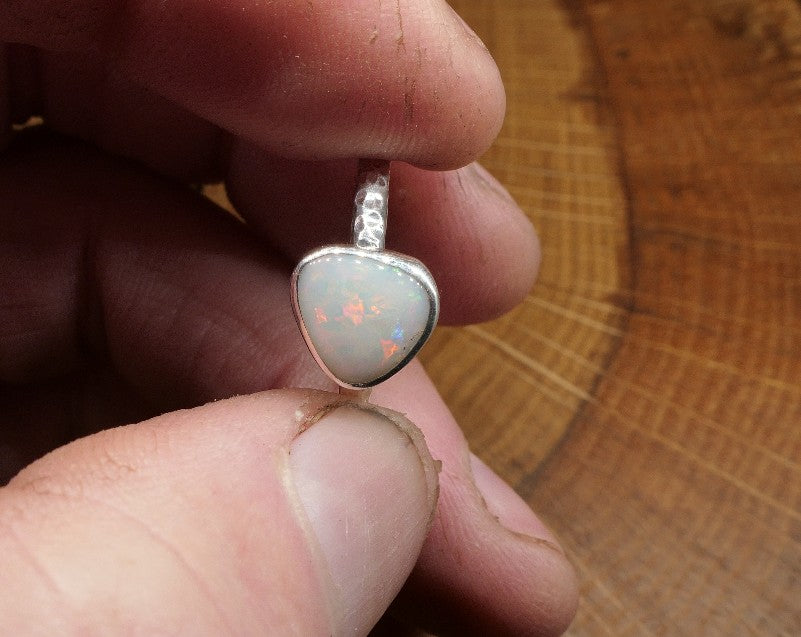 Silver Opal ring size O/7.25