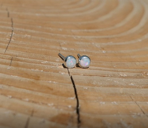 4mm silver earstuds