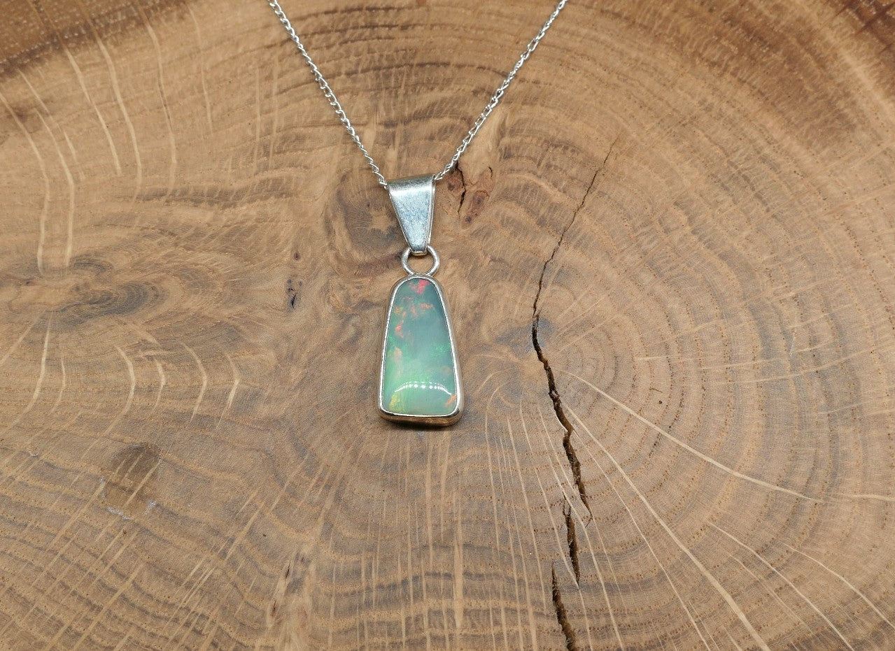 Coober Pedy jelly opal pendant