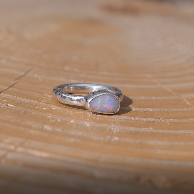 Dainty silver ring