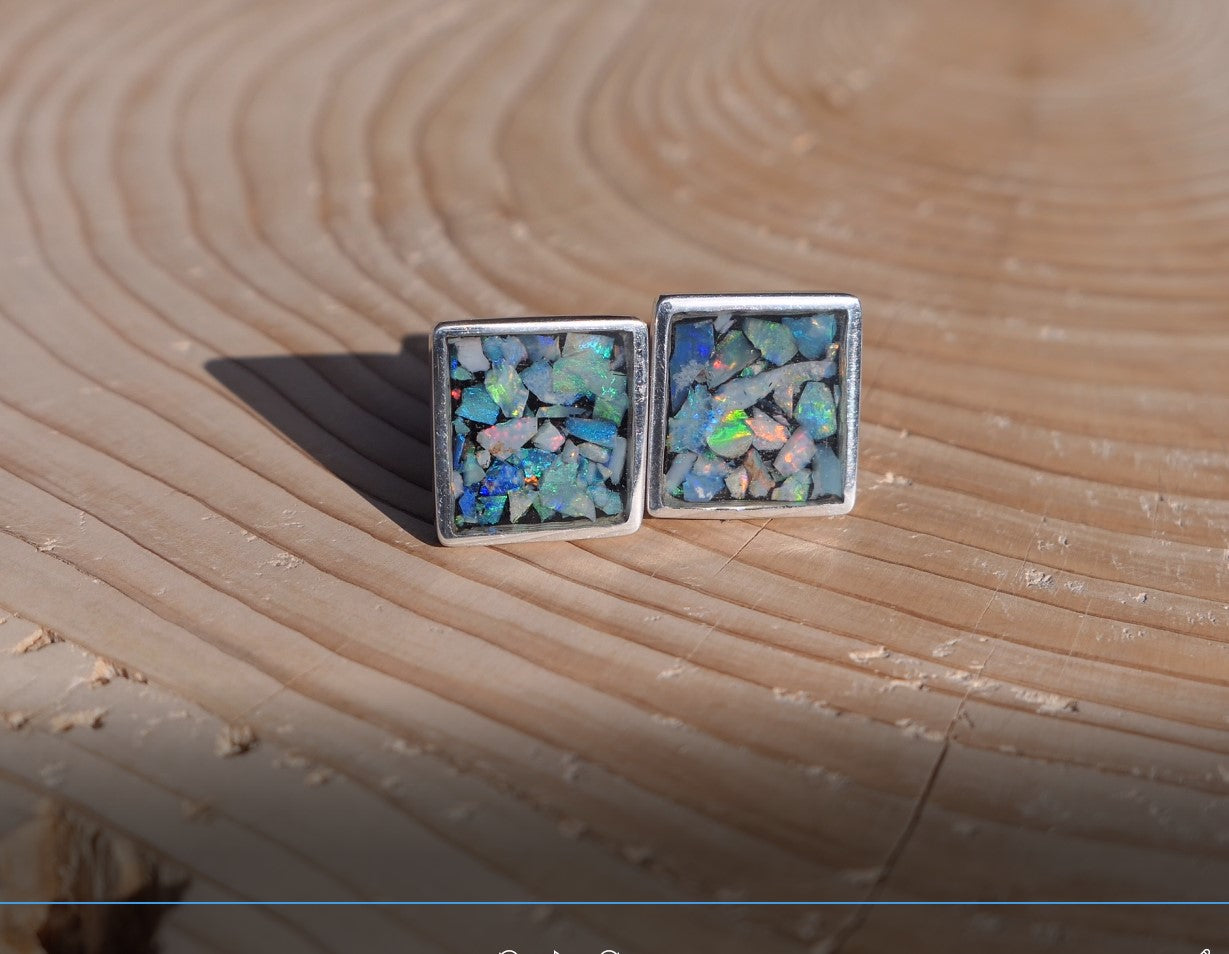 Heavyweight rectangular silver cufflinks with T bar