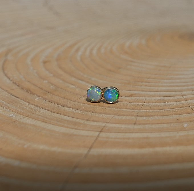 4mm 14k gold ear studs