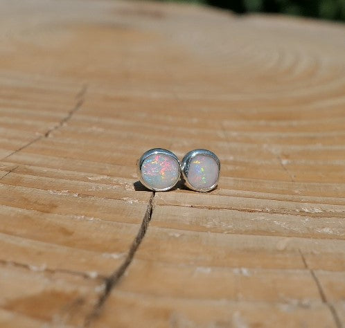 5mm silver earstuds