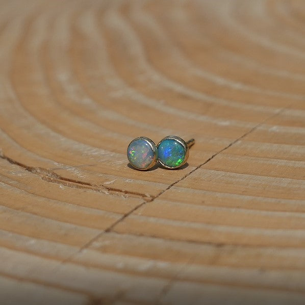 4mm 14k gold ear studs