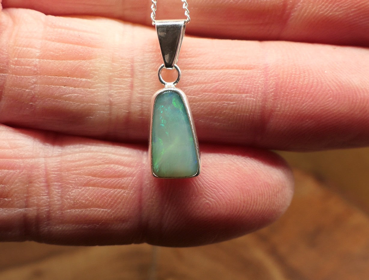 Coober Pedy jelly opal pendant
